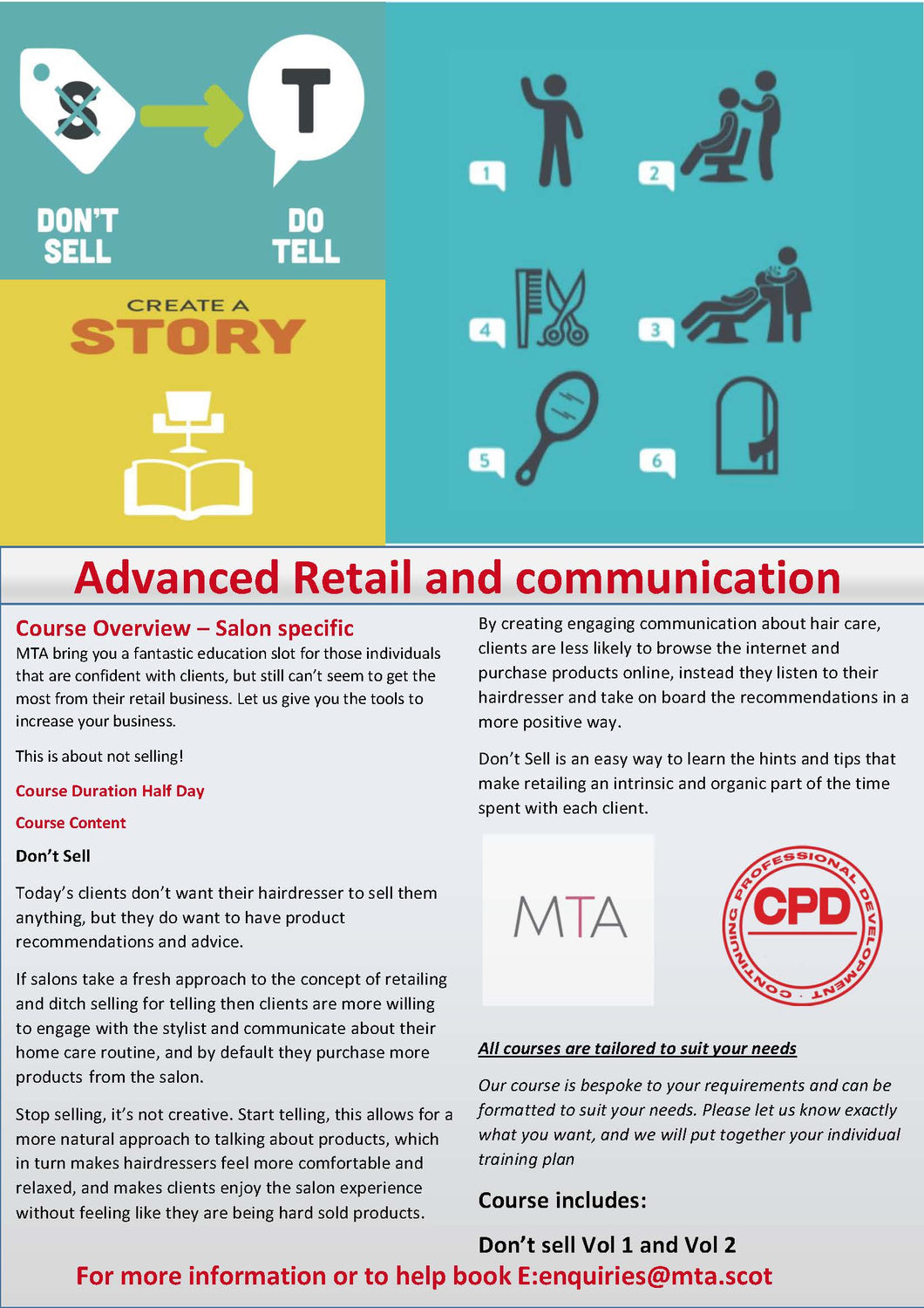 2 Advanced Retail and communication places MTA241 -  Half day course -  A course delivered by Emil McMahon