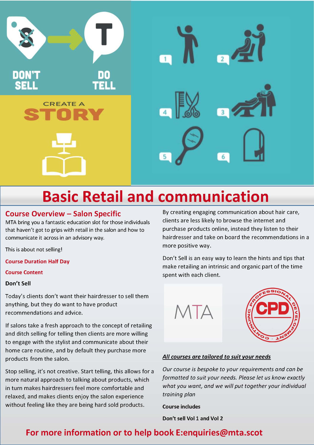 2 places on Basic Retail and communication MTA241-  Half day course -A course delivered by Emil McMahon